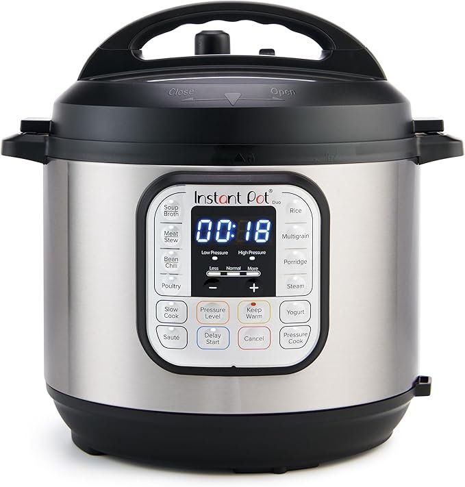 Instant Pot Duo 7-in-1 Electric Pressure Cooker on white background